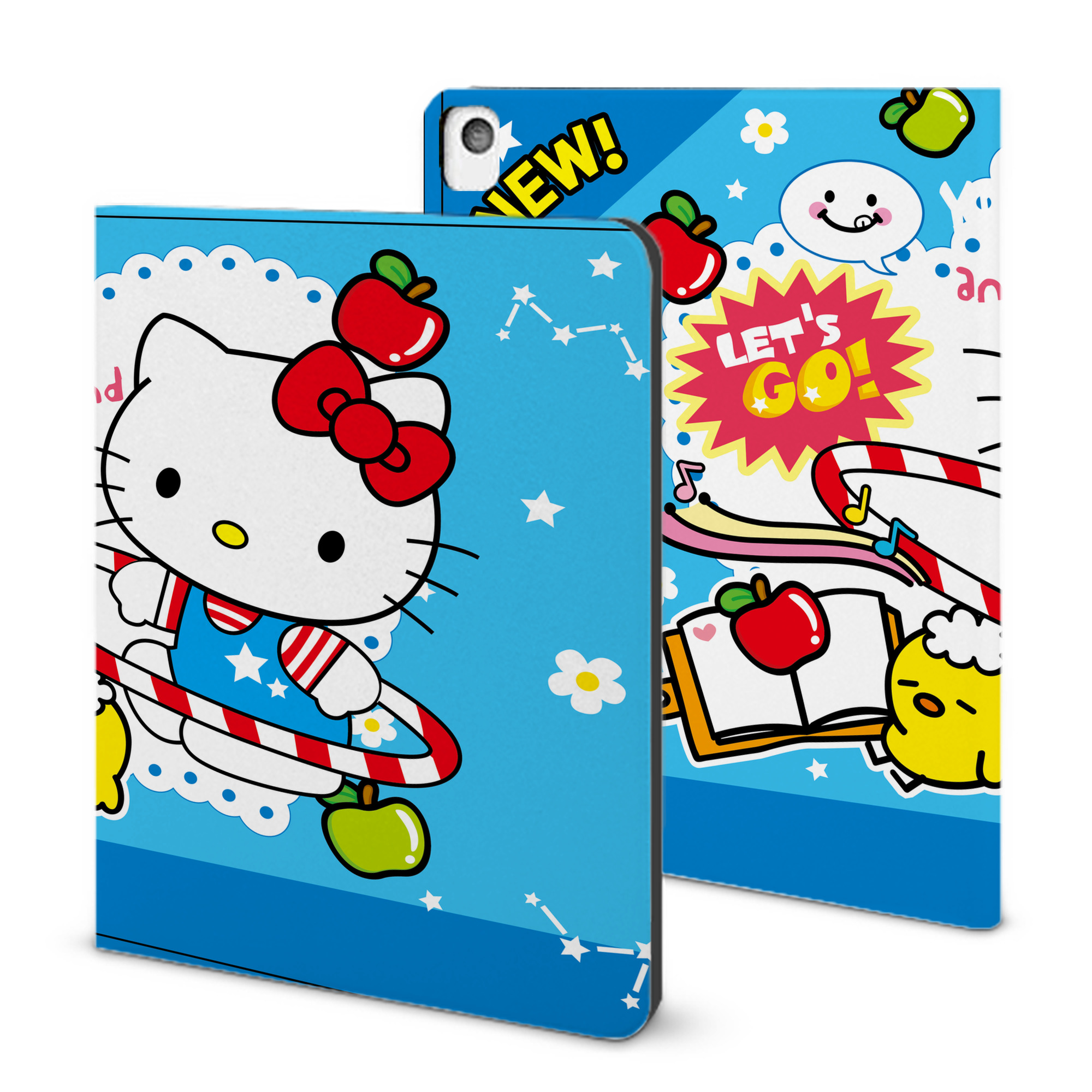 （画像用） Hello Kitty ハローキティ IPadケース ペンホルダー付き ブックスタイルデザイン
